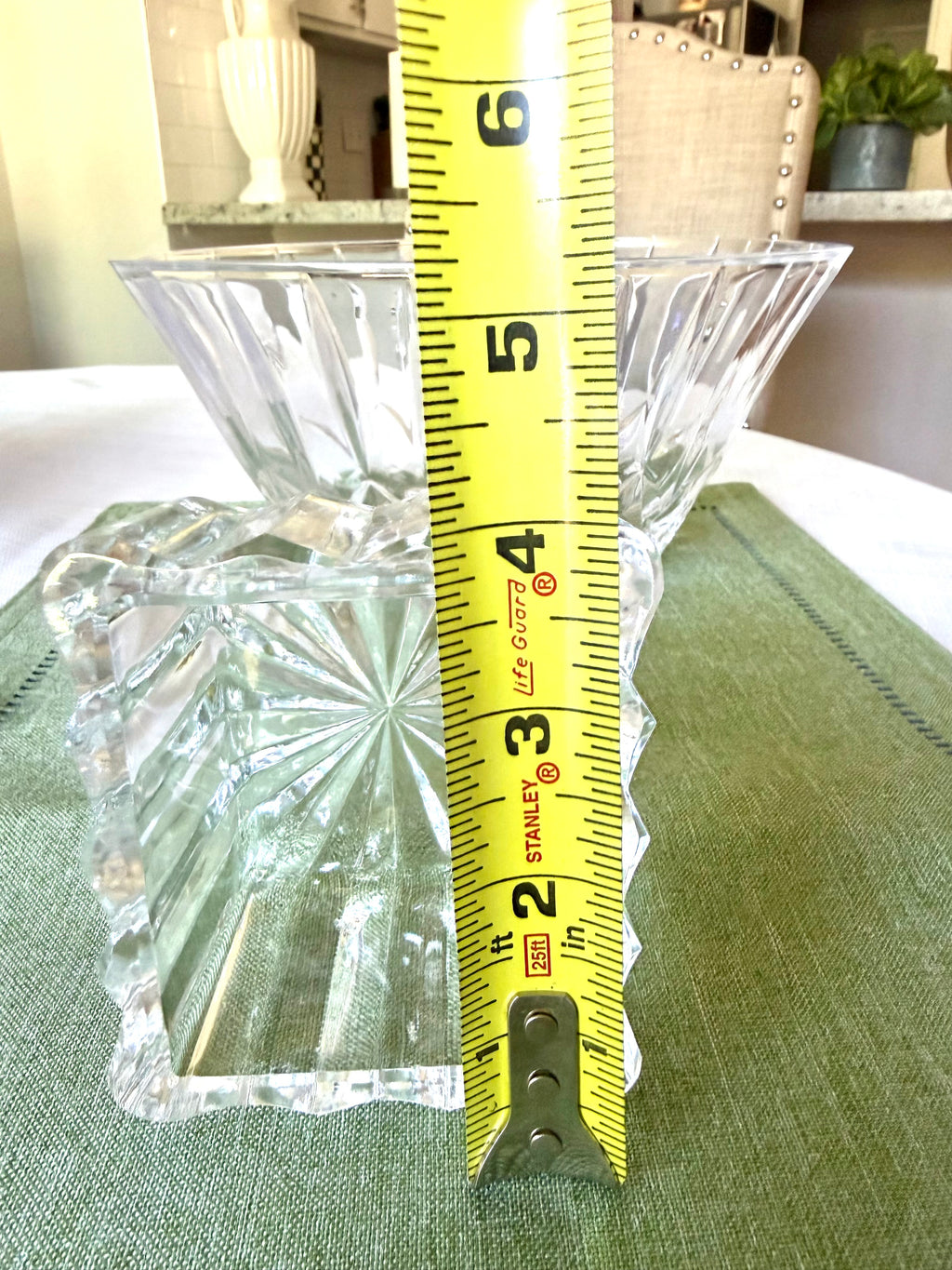 Hand-Cut Polish Lead Crystal Sugar Packet Holder / Trinket Dish – 24% PbO Crystal Catchall Vintage