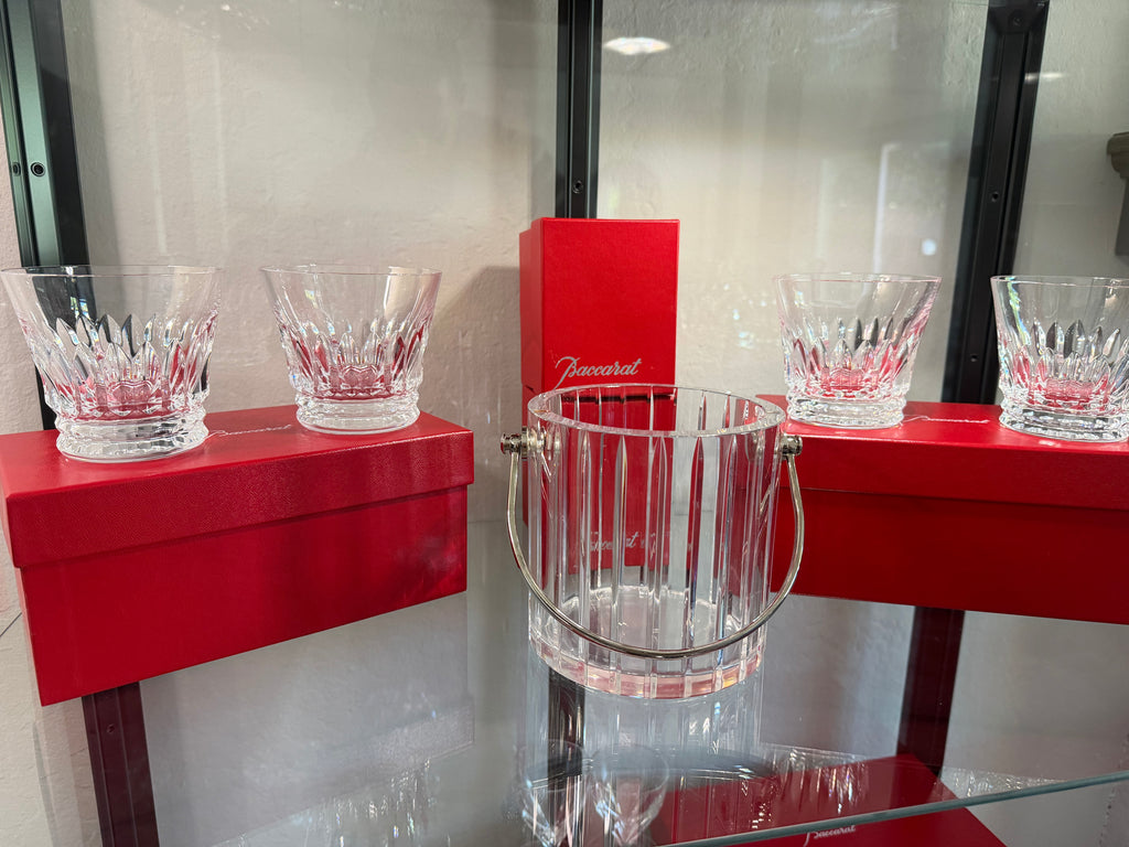 Baccarat Tiara Crystal Tumbler Glasses – Set of 2 with Original Box