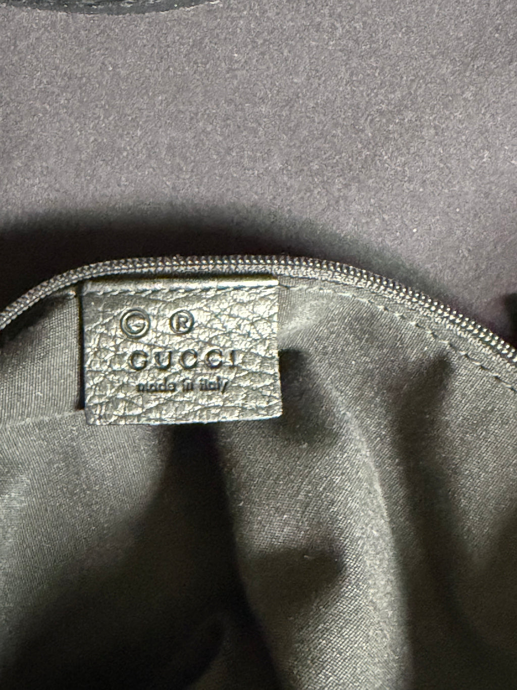 Gucci Black GG Canvas Hobo Shoulder Bag Made in Italy VINTAGE