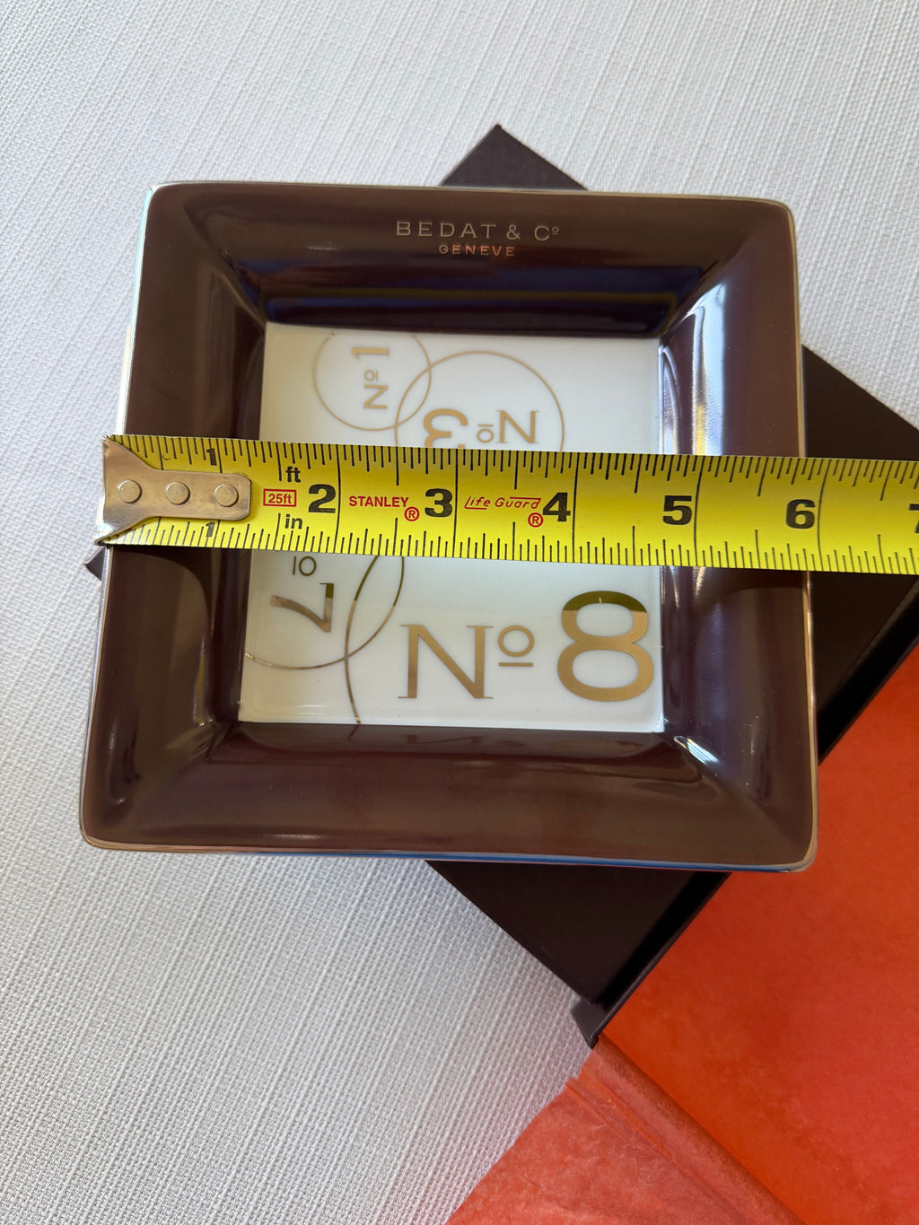 Bedat & Co Genève Artoria Limoges Porcelain Vide-Poche Tray — In Original Box — Made in France 