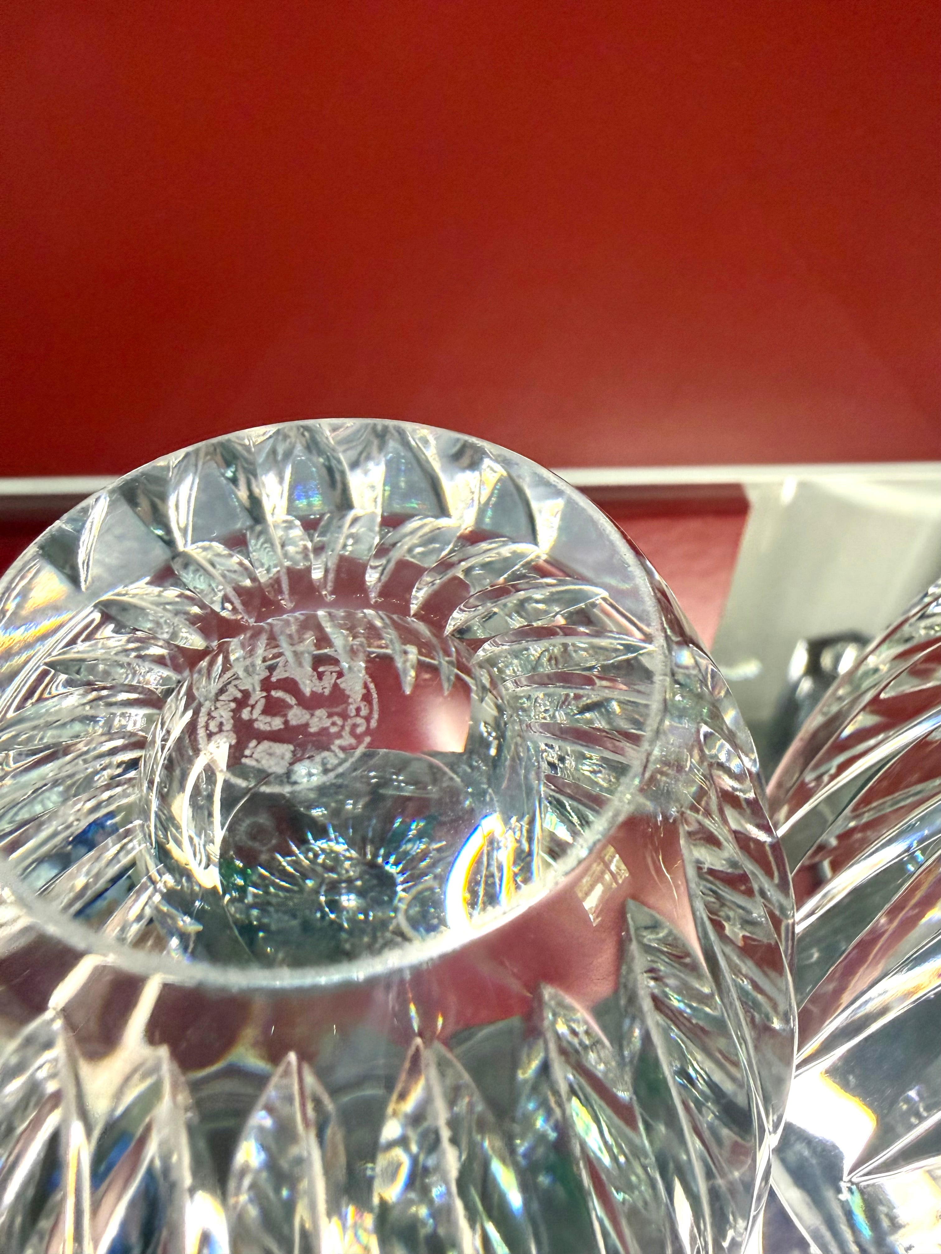 Baccarat Masséna Crystal Double Old Fashioned Tumblers Glasses Set of 4 Signed France