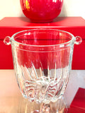 Vintage Cut Crystal Ice Bucket | Starburst Pattern Barware