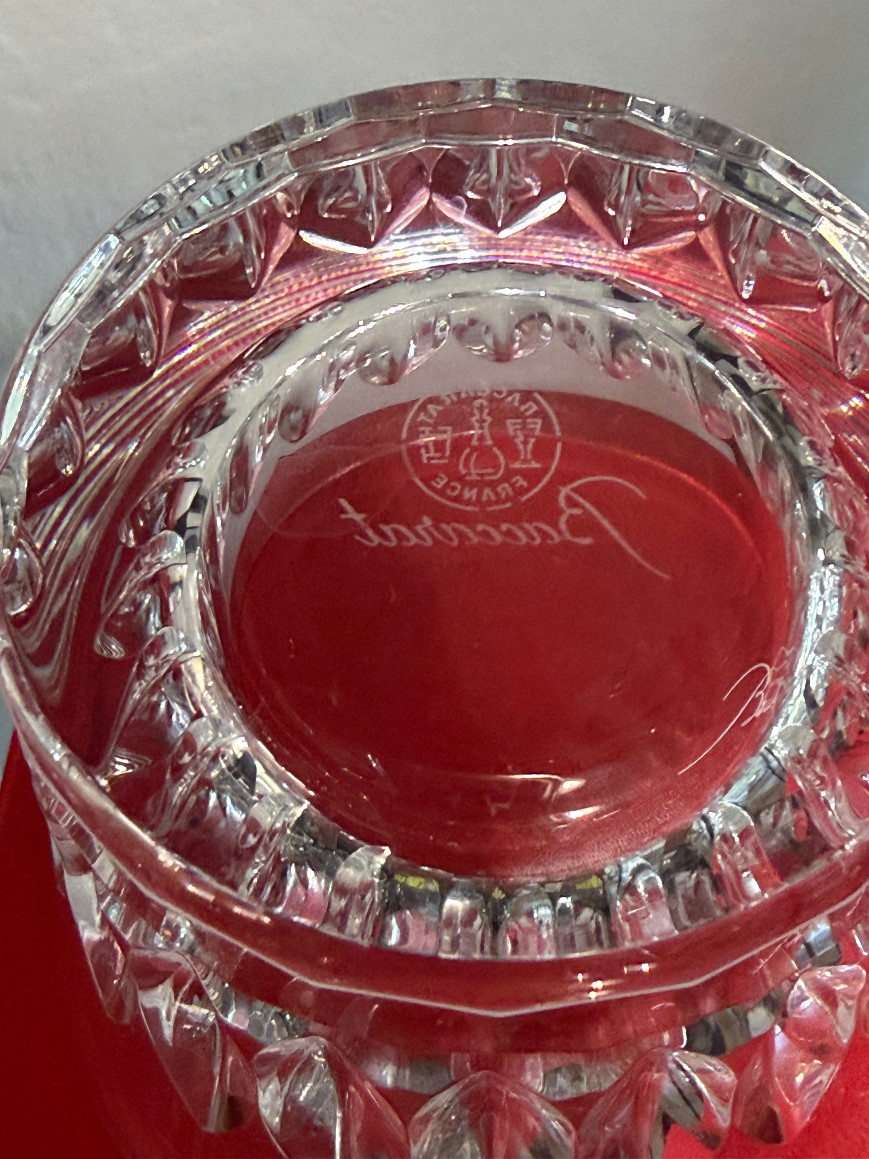 Baccarat Tiara Crystal Tumbler Glasses – Set of 2 with Original Box