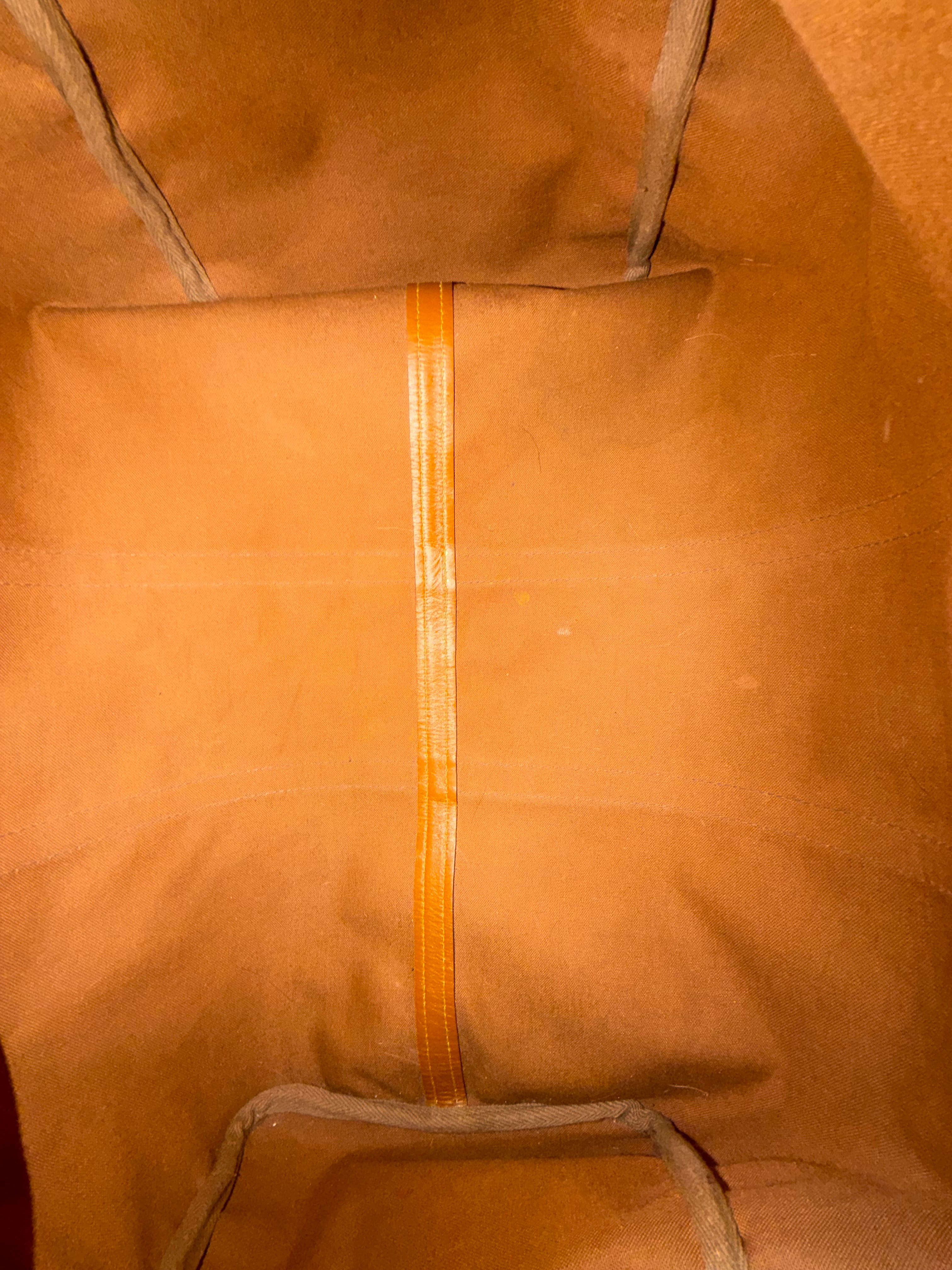 Louis Vuitton Keepall 55 Monogram Canvas Duffle Bag - Vintage Luxury Travel Bag with Leather Handles