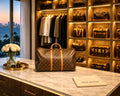 Louis Vuitton Keepall 55 Monogram Canvas Duffle Bag - Vintage Luxury Travel Bag with Leather Handles