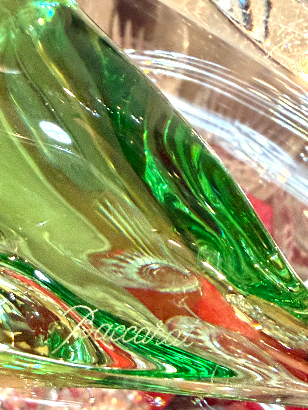 Double Signed Emerald & Turquoise Crystal Bird Sculptures – Pair