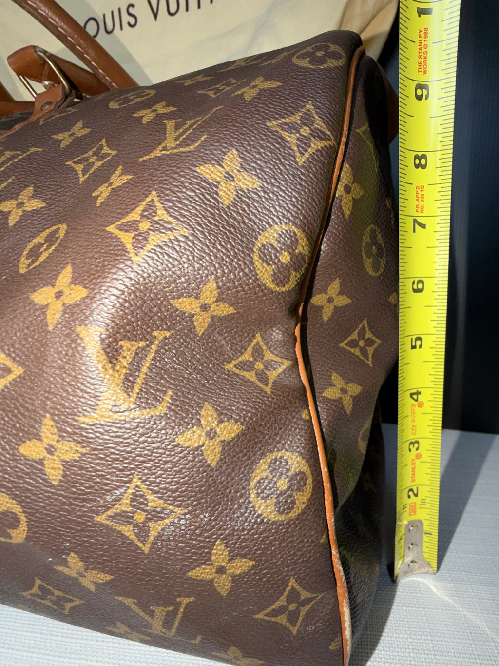 Louis Vuitton Keepall 55 Monogram Canvas Duffle Bag - Vintage Luxury Travel Bag with Leather Handles