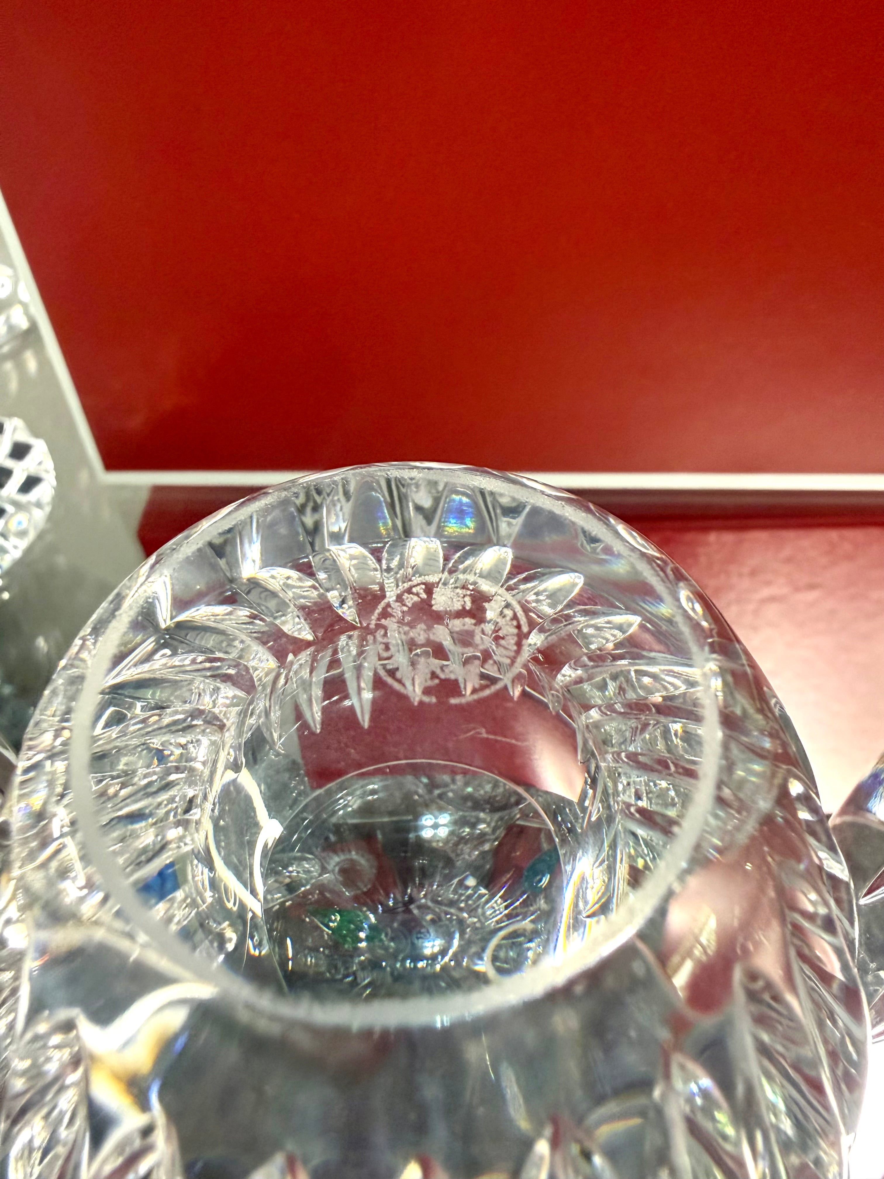 Baccarat Masséna Crystal Double Old Fashioned Tumblers Glasses Set of 4 Signed France