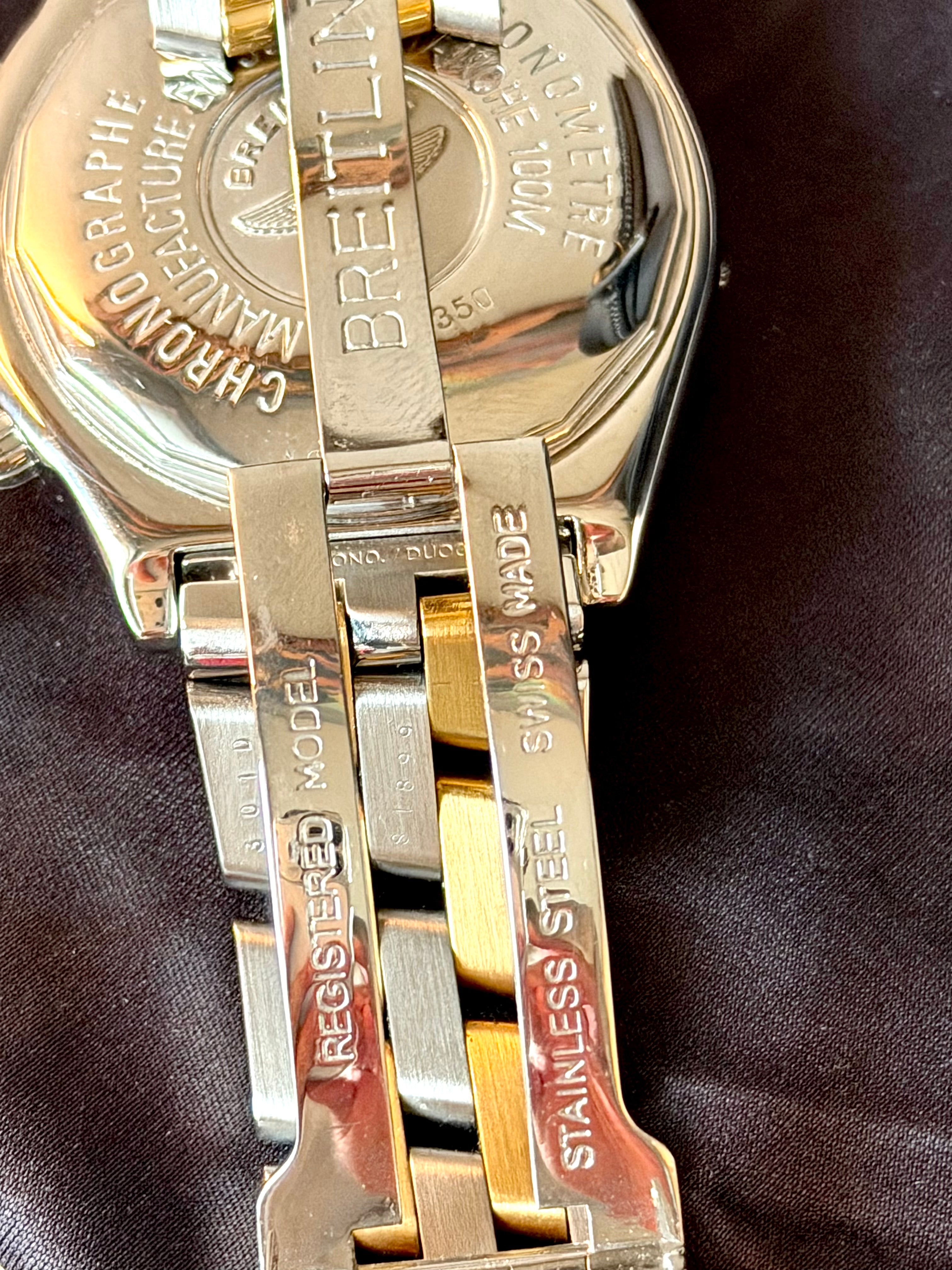 Breitling Chronomat Evolution Automatic Two Tone Chronograph Watch