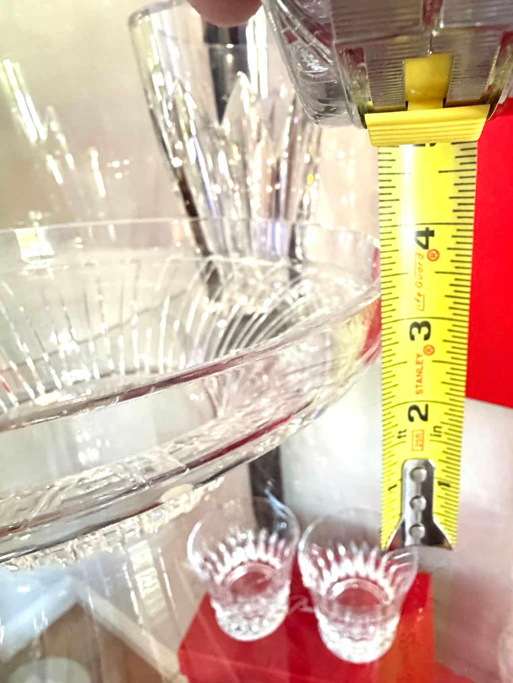 Baccarat Crystal Radiating Cut Centerpiece Bowl – Signed French Crystal – 11.5” Diameter