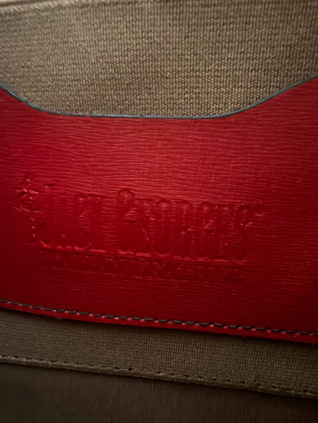 Jack Georges Chelsea Red Saffiano Leather Tote Bag Large Women’s Laptop Work Business Handbag
