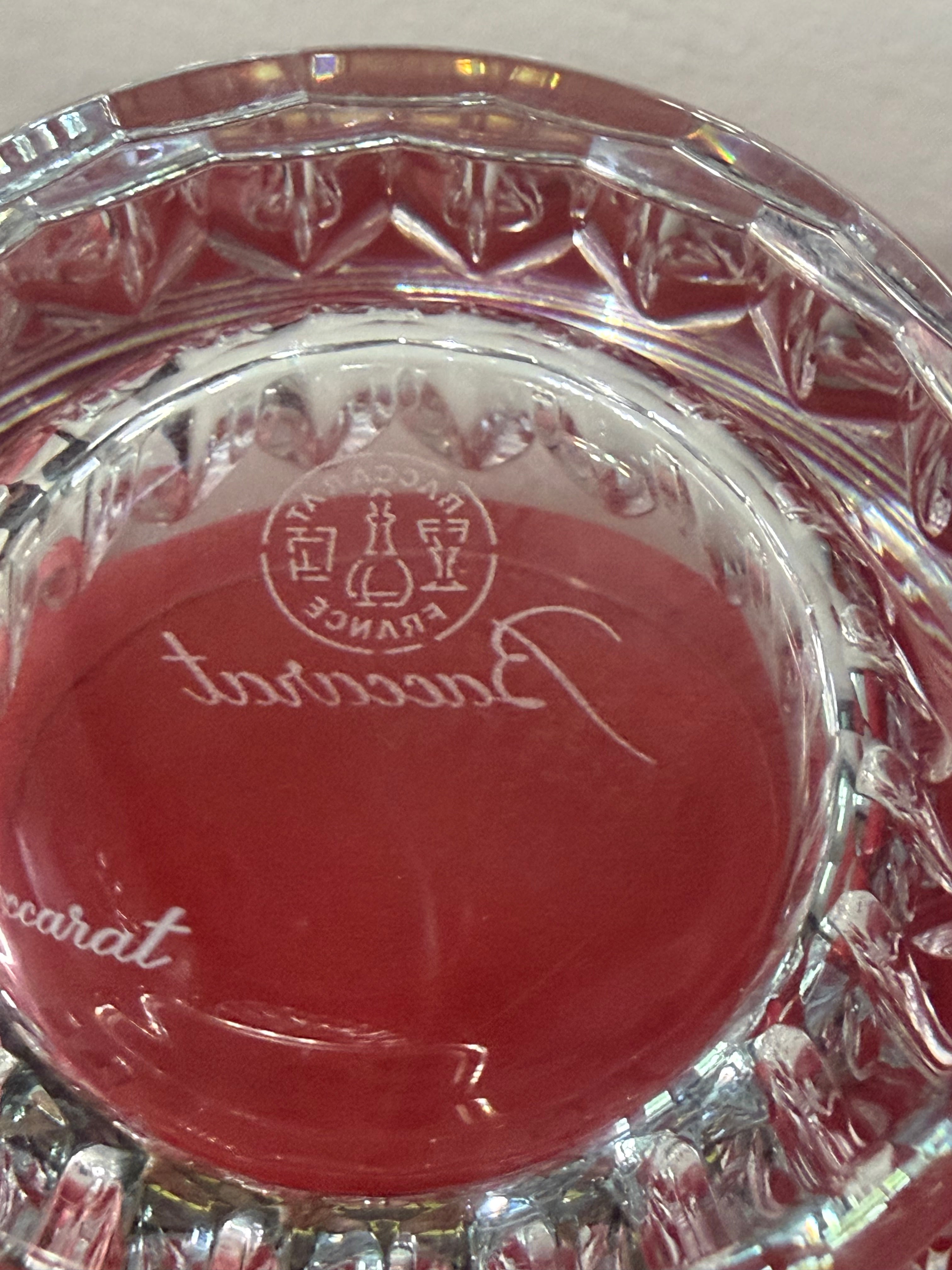 Baccarat Tiara Crystal Tumbler Glasses – Set of 2 with Original Box