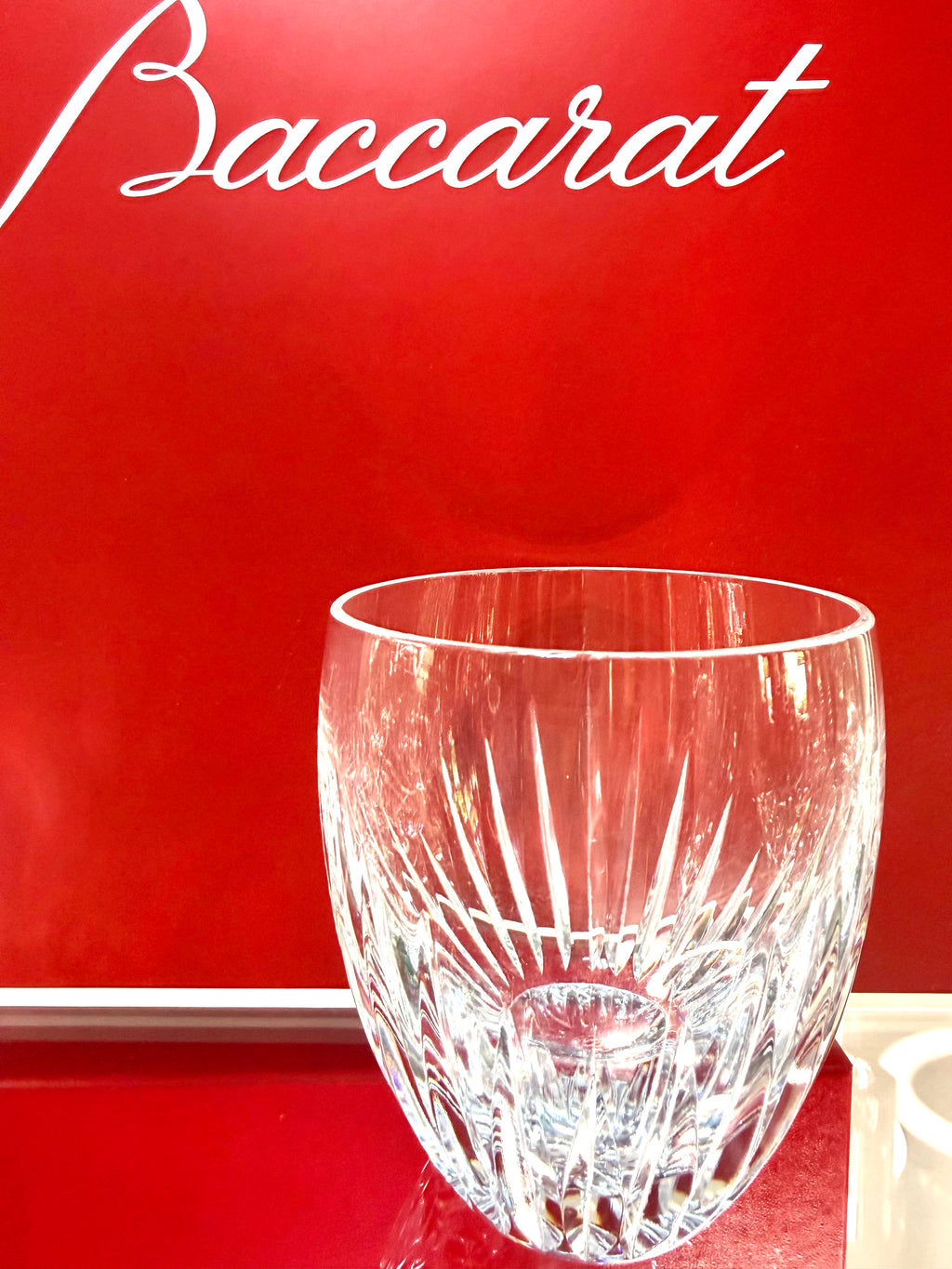 Baccarat Masséna Crystal Double Old Fashioned Tumblers Glasses Set of 4 Signed France