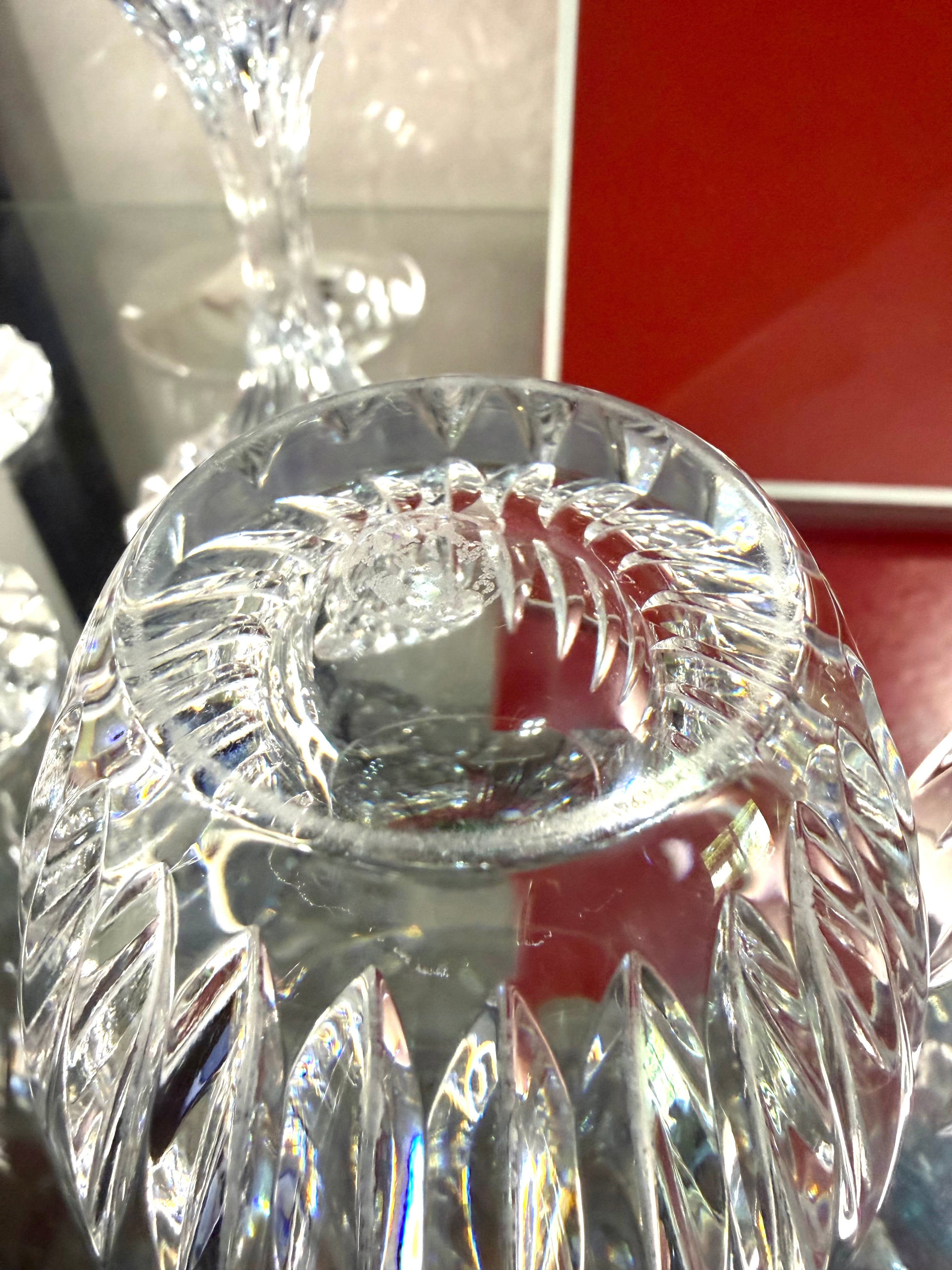 Baccarat Masséna Crystal Double Old Fashioned Tumblers Glasses Set of 4 Signed France