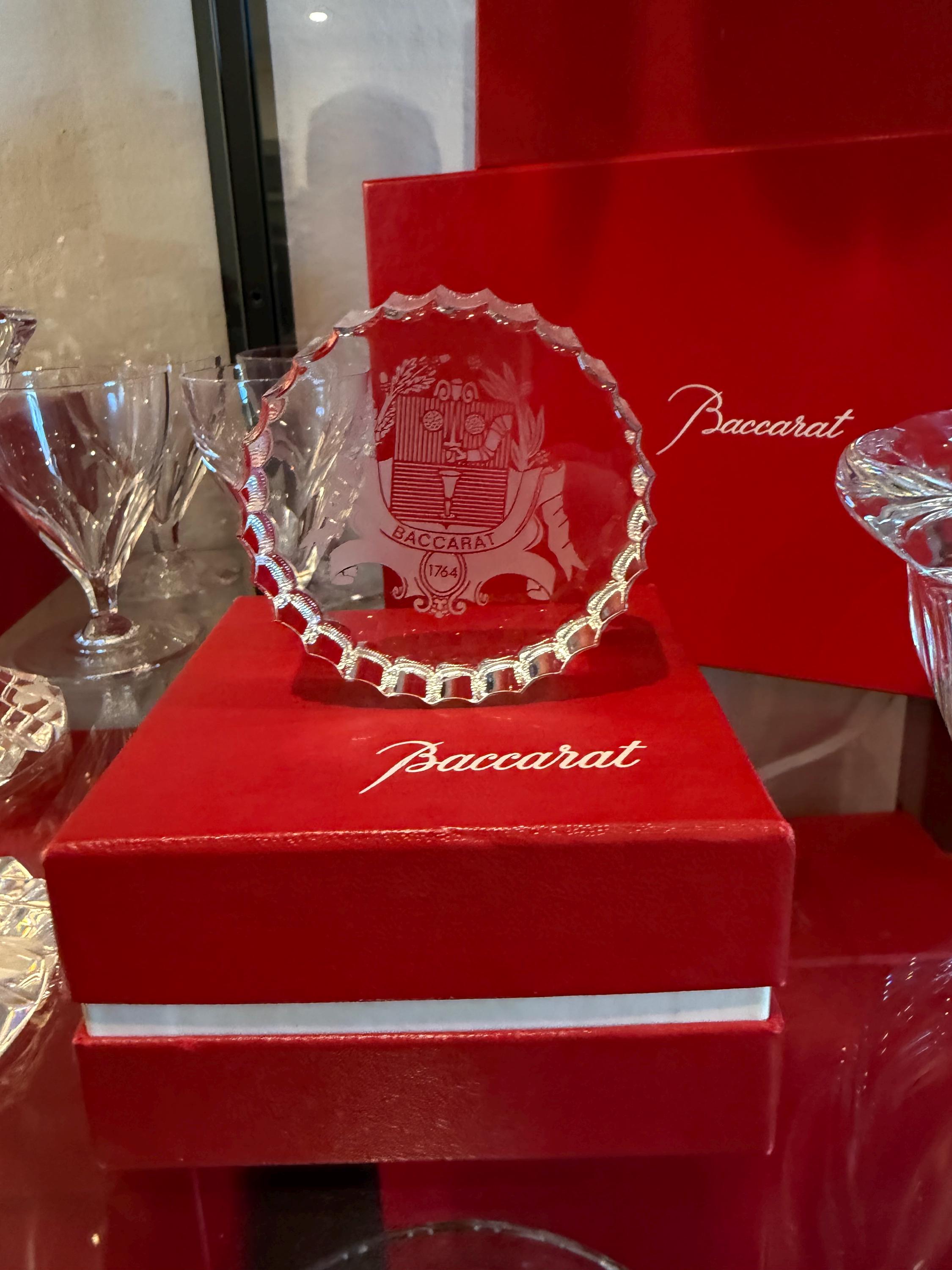 Baccarat Crystal Paperweight – French Lead Crystal Desk Accessory