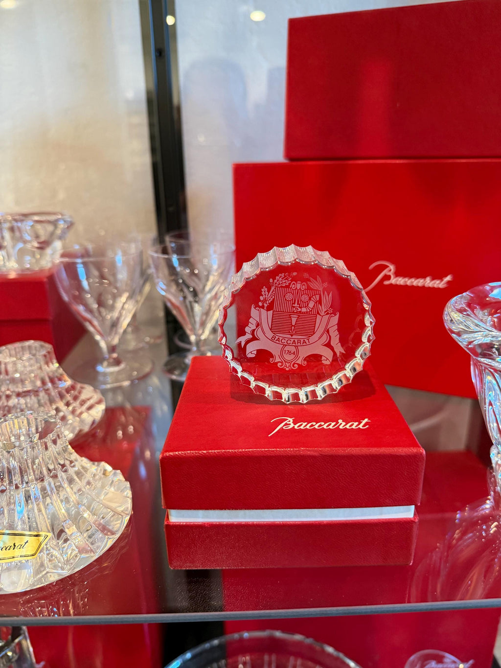Baccarat Crystal Paperweight – French Lead Crystal Desk Accessory
