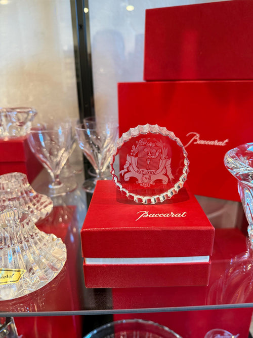 Baccarat Crystal Paperweight – French Lead Crystal Desk Accessory