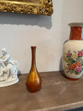 Art Pottery Bud Vase | Iridescent Copper Glaze | Mid-Century Studio Style