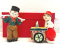 Goldette China Salt & Pepper Shakers | Japanese Boy and Girl Cart