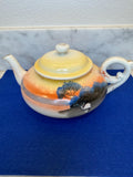 Sunset Landscape Decor Hand-Painted Japanese Teapot |
