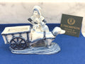 Delft Ceramic Planter | Dutch Girl & Donkey Cart, Chinoiserie Decor