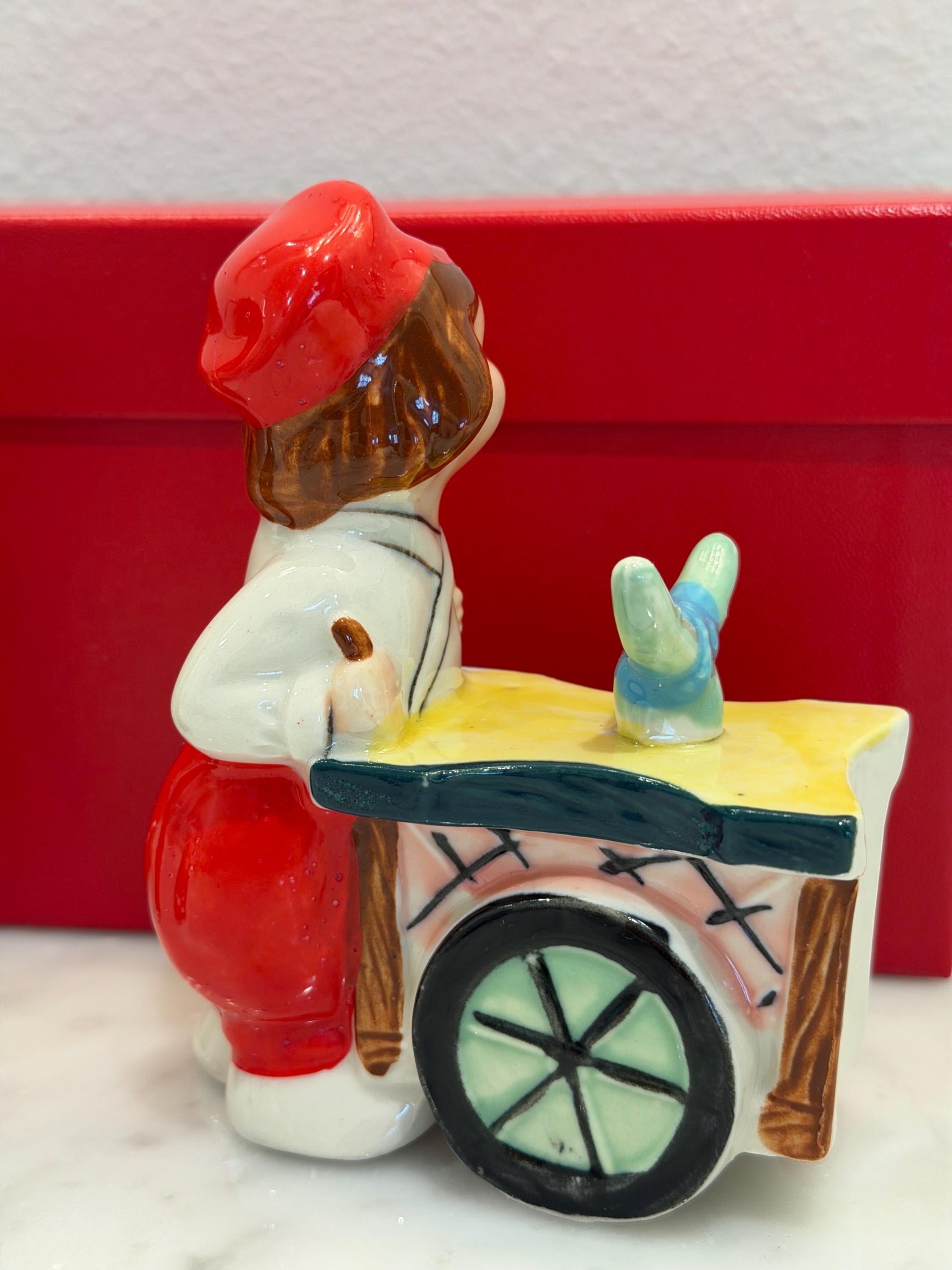 Goldette China Salt & Pepper Shakers | Japanese Boy and Girl Cart