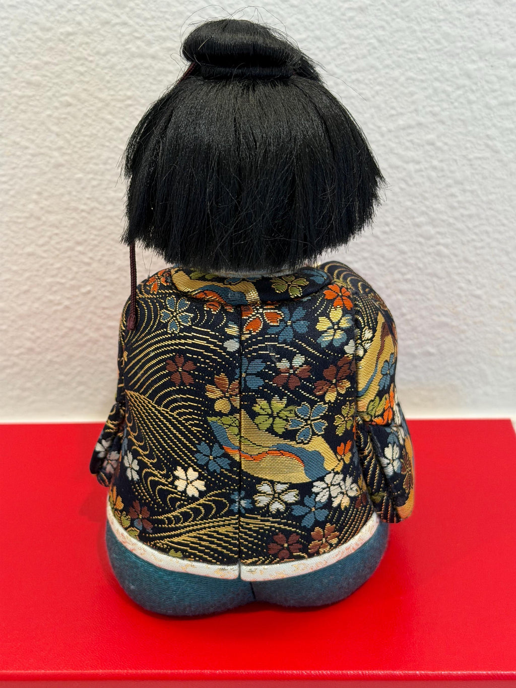 Ichimatsu Doll, Silk Brocade Kimono, Mid-Century Traditional Toy Japanese