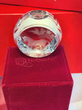 Crystal Horse Paperweight – Equestrian Scene – Original Velvet Box Ne’Qwa Art Hand-engraved