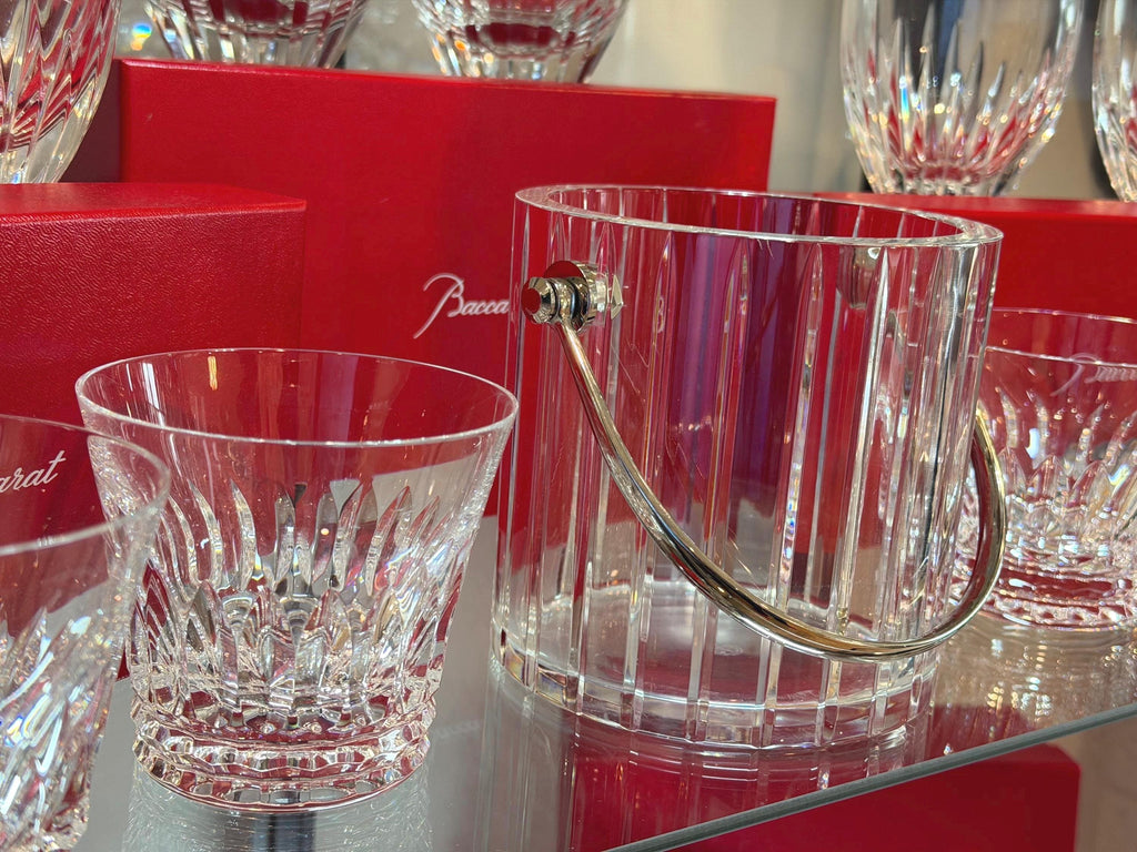 Baccarat Harmonie Crystal Ice Bucket with Handle — French Luxury Crystal Barware