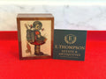Vintage Italian Wooden Music Box – Child Illustration, “Raindrops” Tune