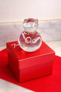 Baccarat Crystal Bear Figurine in Original Red Box Authentic French Crystal Paperweight Decor