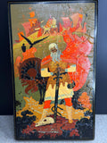 Russian Lacquer Book Box: Hand-Painted Fairy Tale Scene, Trinket Jewelry Storage