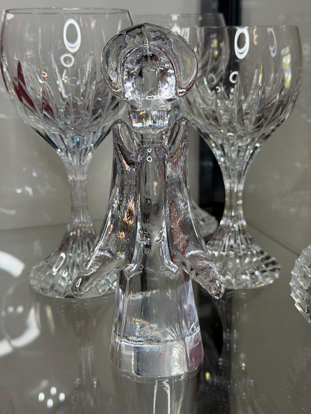 Sigma Tastesetter Lead Crystal Angel Figurine – Japan Guardian Angel Sculpture