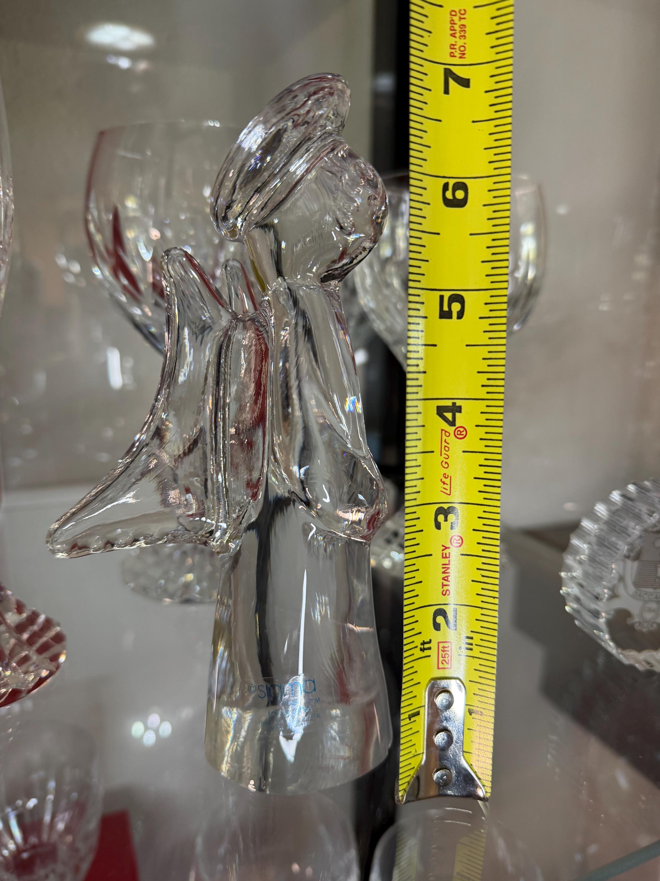 Sigma Tastesetter Lead Crystal Angel Figurine – Japan Guardian Angel Sculpture