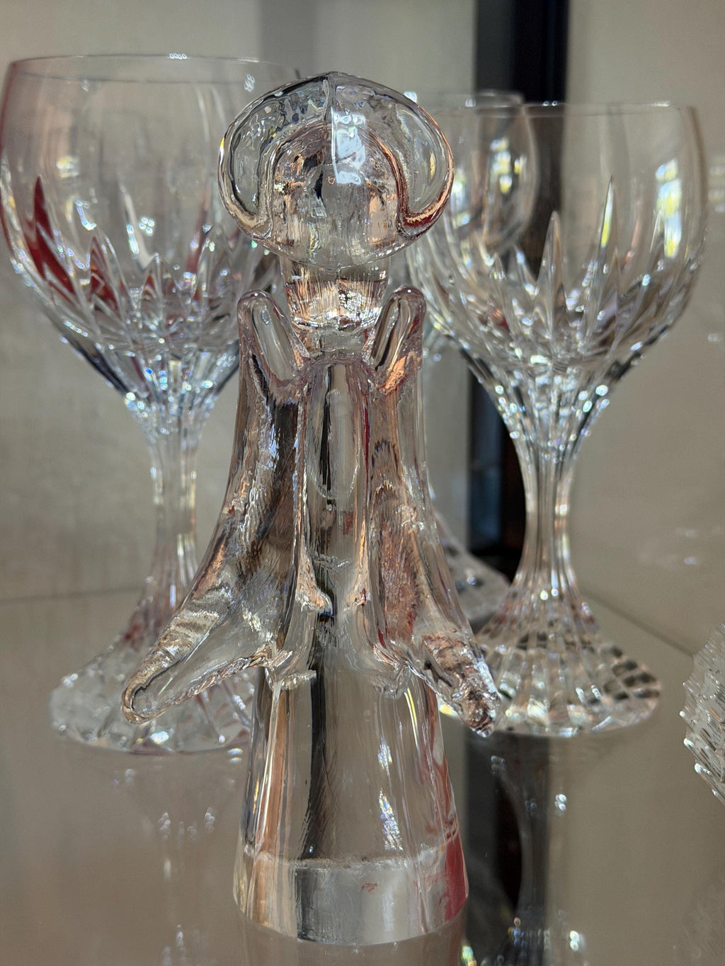 Sigma Tastesetter Lead Crystal Angel Figurine – Japan Guardian Angel Sculpture