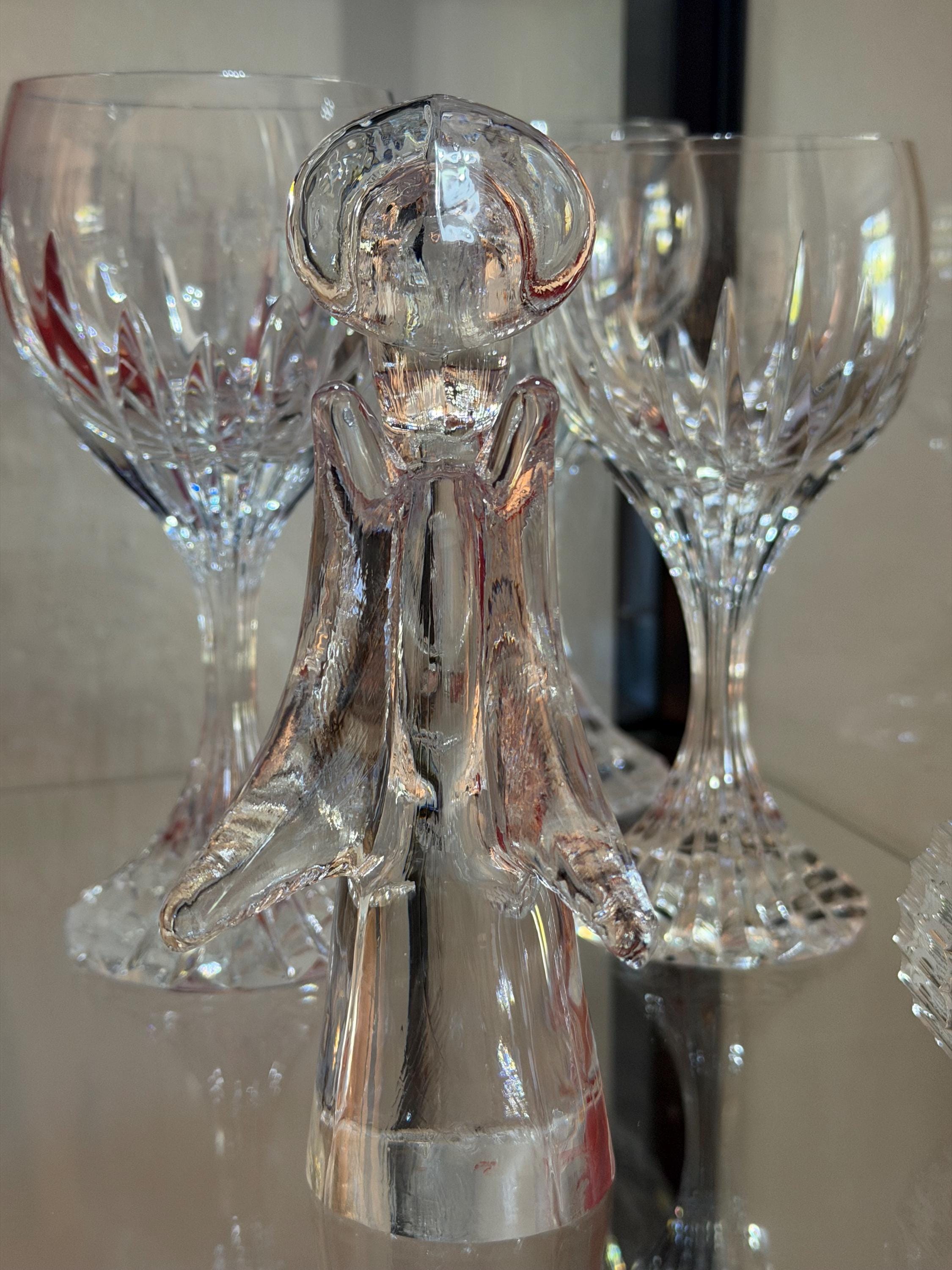 Sigma Tastesetter Lead Crystal Angel Figurine – Japan Guardian Angel Sculpture
