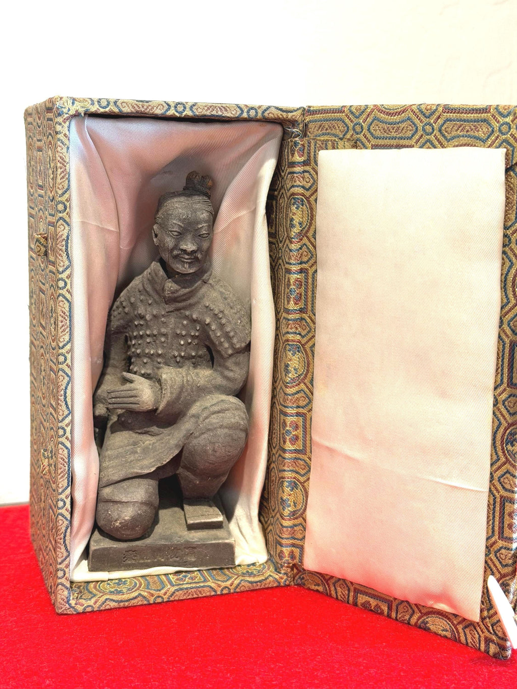 Warrior Figurine – Scholar Guard Sculpture with Original Box Vintage