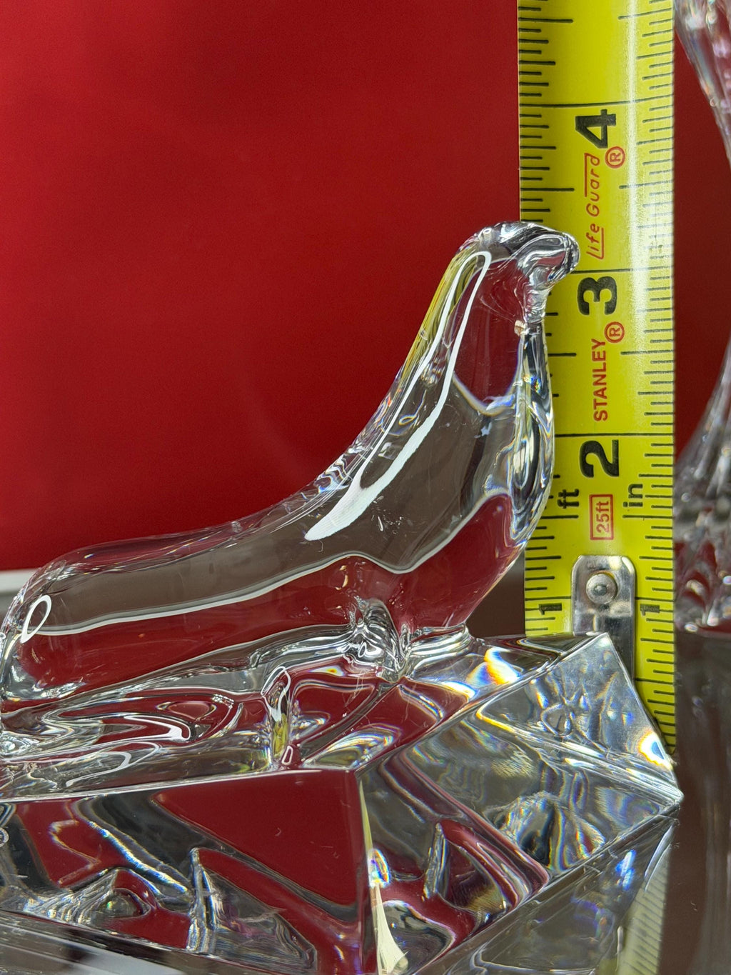 Baccarat Crystal Seal Figurine France Signed Sea Lion Iceberg Sculpture 3.5” Luxury With Box
