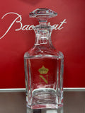 Baccarat Crystal Decanter w/ Monogram & Crown + Baccarat Box + Brandy with Box