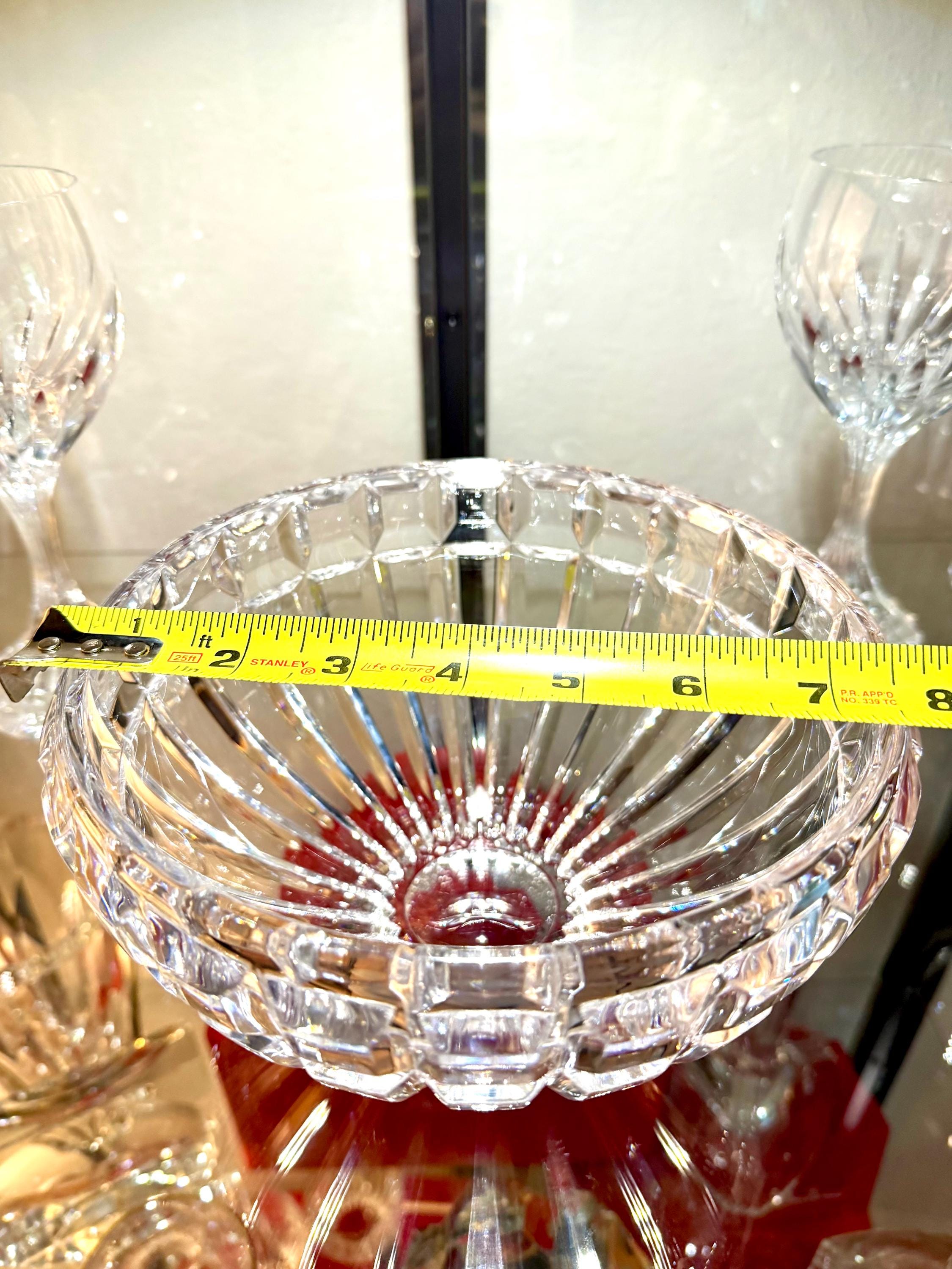 Cut Crystal Bowl | Heavy Lead Crystal Centerpiece | Elegant Serving Dish