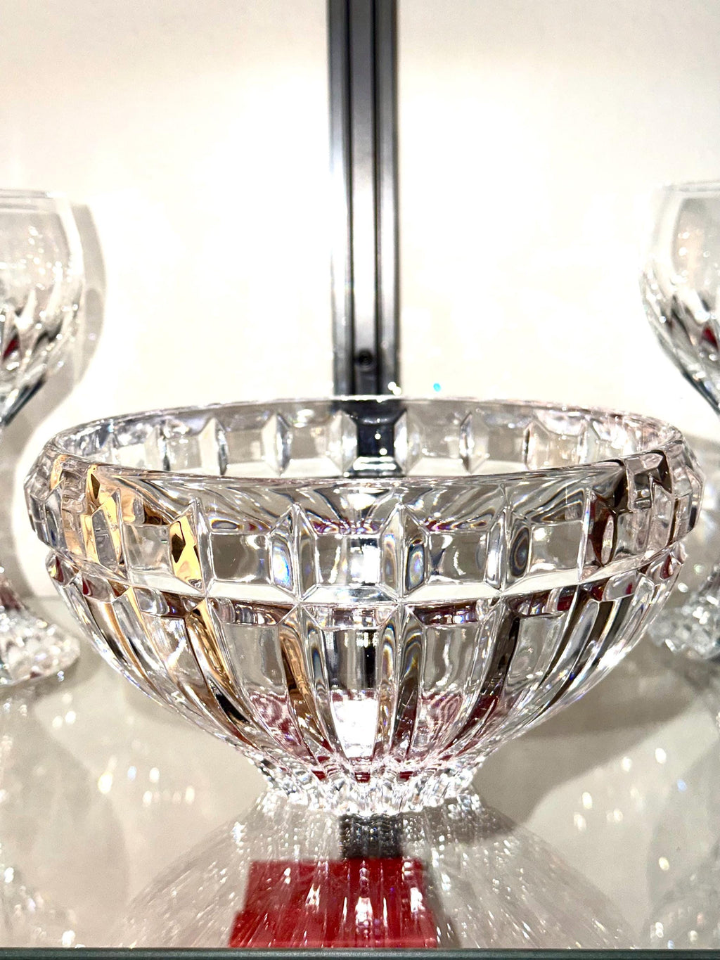 Cut Crystal Bowl | Heavy Lead Crystal Centerpiece | Elegant Serving Dish
