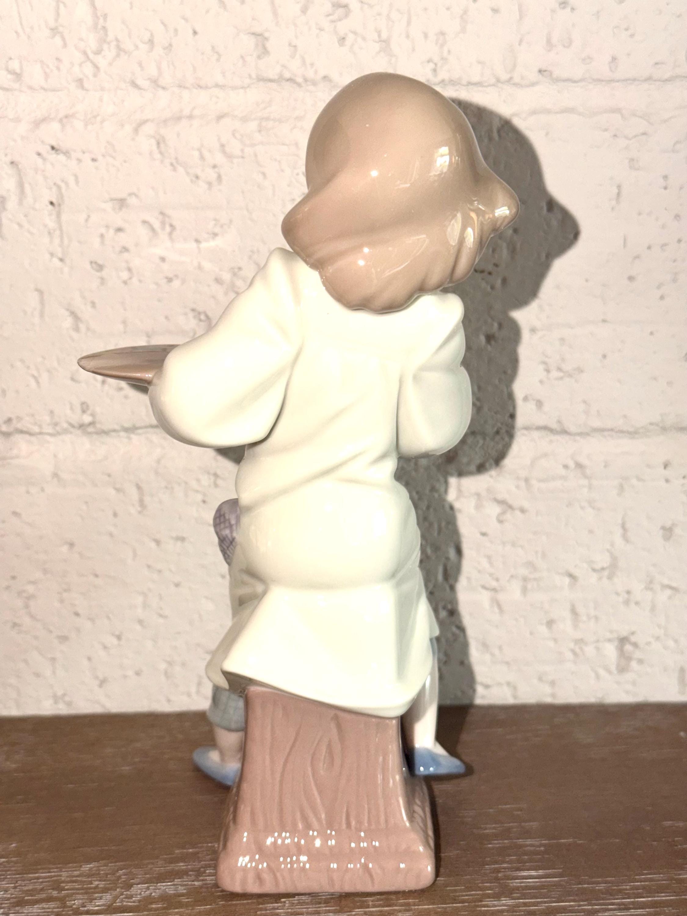Lladró Porcelain Figurine Boy Artist Painter 1996 Hand Painted Spain Collectible Sculpture
