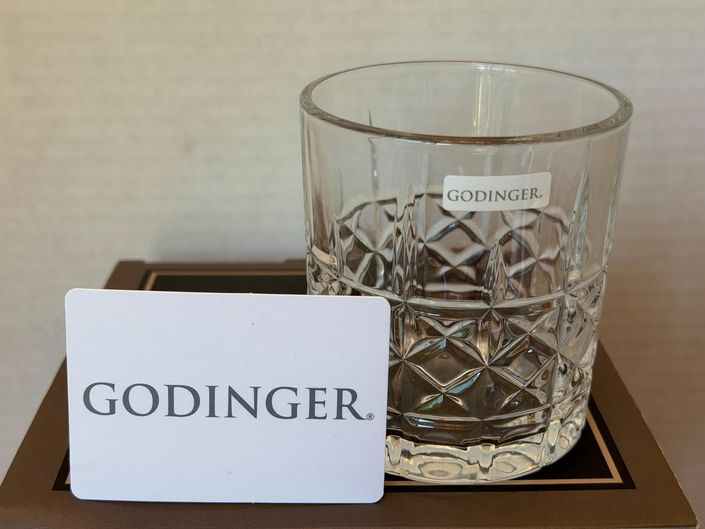Godinger Crystal Double Old Fashioned Glasses Set of 4 – 10oz DOF – New in Box