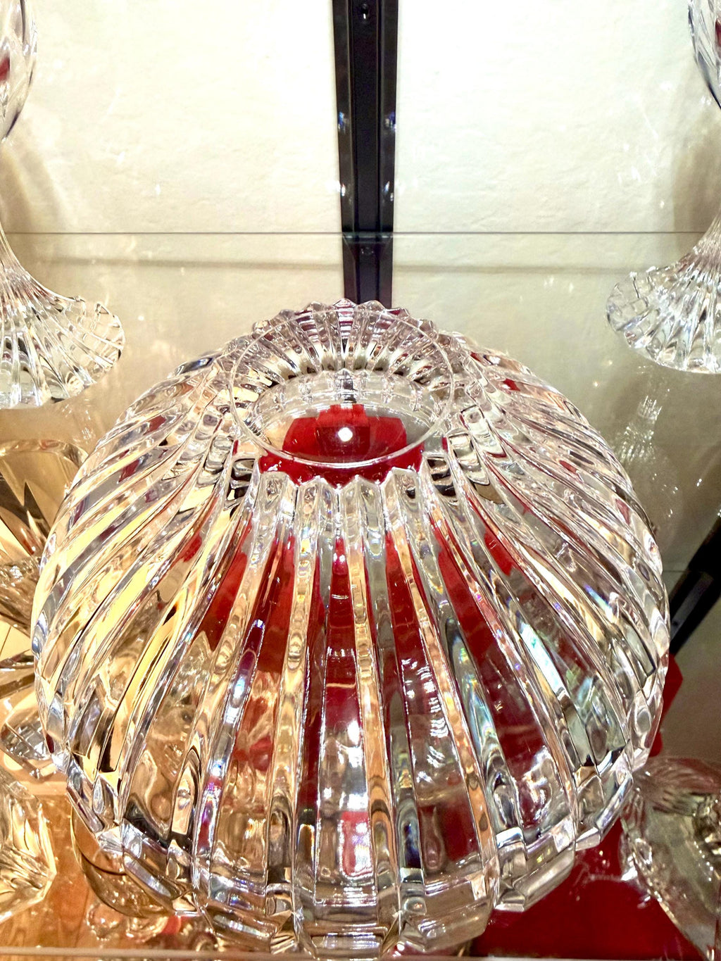 Cut Crystal Bowl | Heavy Lead Crystal Centerpiece | Elegant Serving Dish